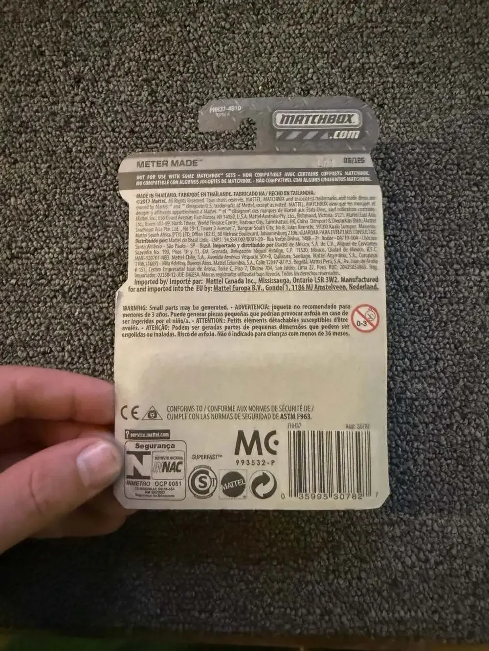 Matchbox Meter Made MBX Service Black DMPD Diecast Toy Car 86/125 65th Anniversa